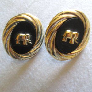 Vintage 80's Elephant earrings